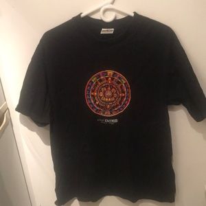 Stunning Mayan Riviera Calendar Native Art Print 100% Heavy Cotton SZ XL